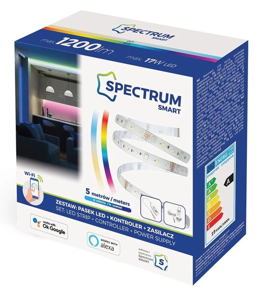 SMART LED trak 17W RGB WIFI 5M