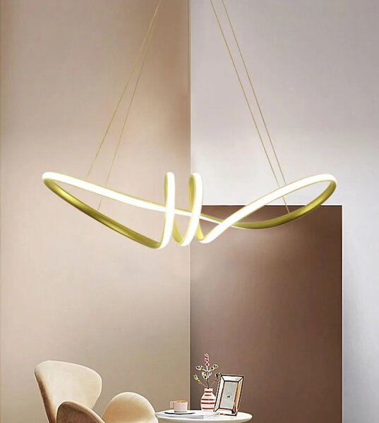 Sodobna stropna svetilka LED + PILOT APP824-CP Gold