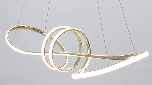 Sodobna stropna svetilka LED + PILOT APP824-CP Gold