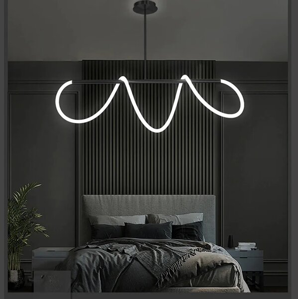 Stropna svetilka LED APP856-CP Long Black