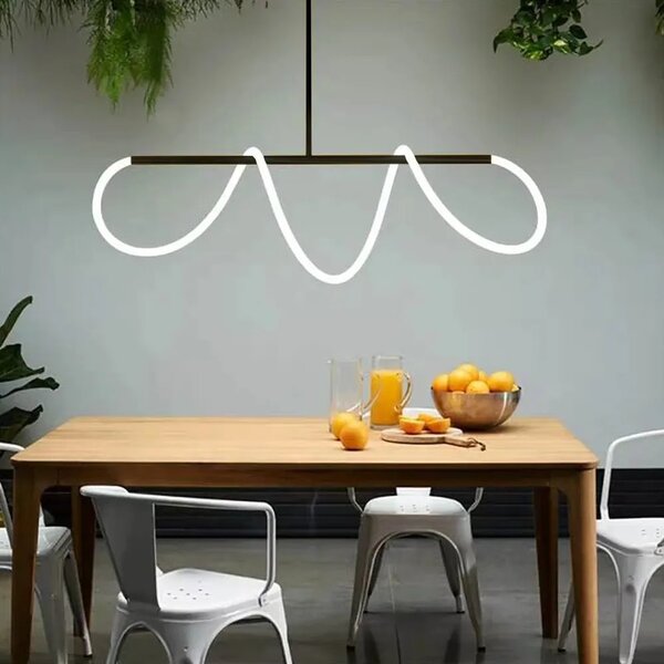 Stropna svetilka LED APP856-CP Long Black