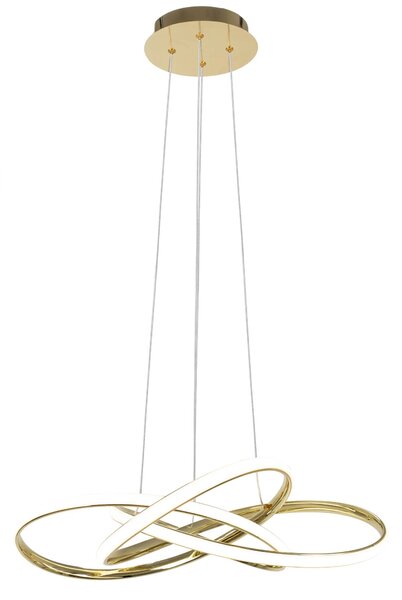 Sodobna stropna svetilka LED + PILOT APP815-CP Node Gold