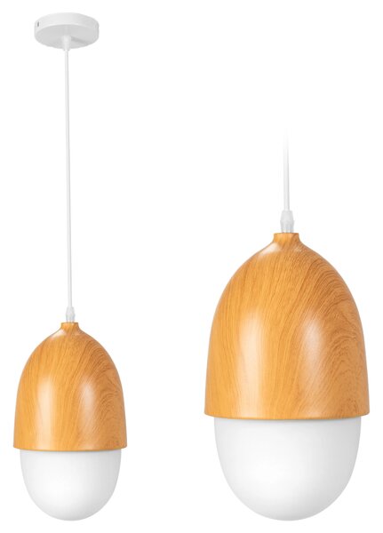 Obesna stropna svetilka Peanut Metal Wood Boho APP952-1CP