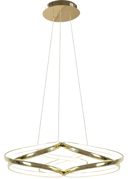 Sodobna stropna svetilka LED + PILOT APP794-CP Flat Gold