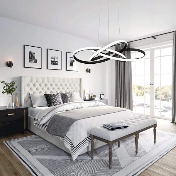 Moderna stropna svetilka LED + PILOT APP814-CP Node Black
