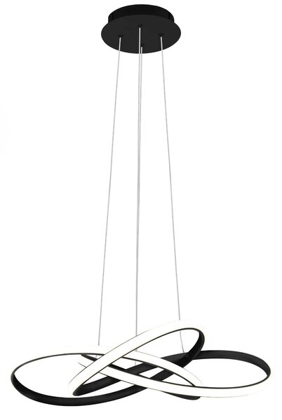 Moderna stropna svetilka LED + PILOT APP814-CP Node Black