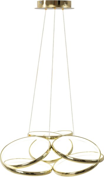 Sodobna stropna svetilka LED + PILOT APP794-CP Flat Gold