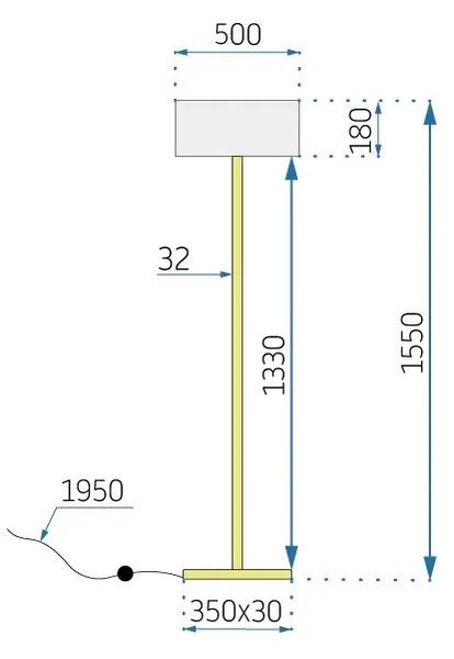 Talna stoječa svetilka APP966-3F