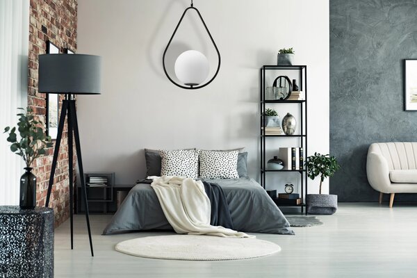 Moderna stropna svetilka Loft APP938-1CP Črna