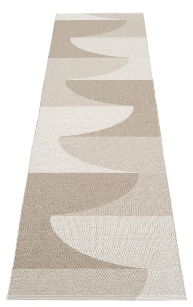 Bež zunanji in notranji tekač 70x270 cm Hill Dark Linen – Pappelina