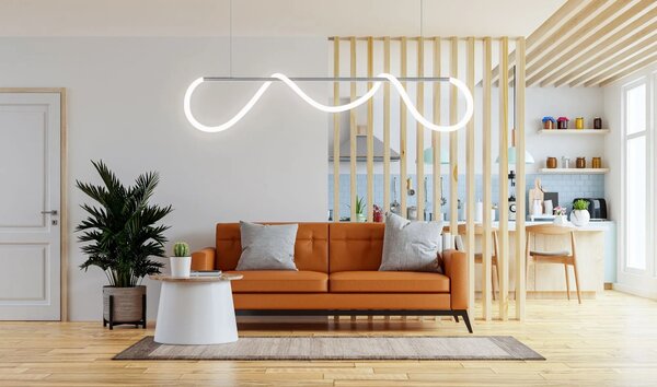 LED stropna svetilka APP855-CP Long Chrome