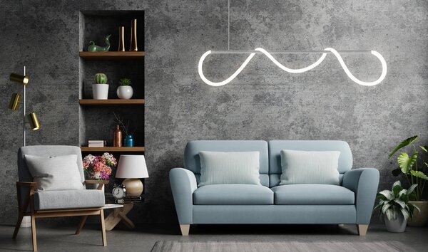 LED stropna svetilka APP855-CP Long Chrome