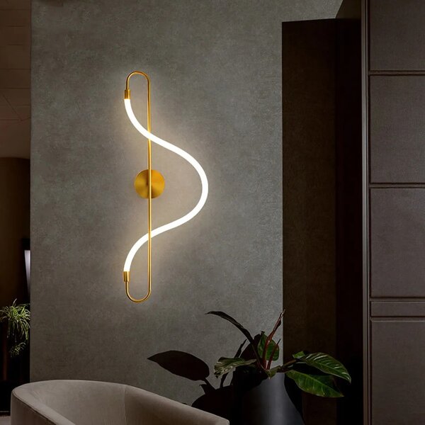 Stenska svetilka stenska svetilka LED APP858-W Long Gold