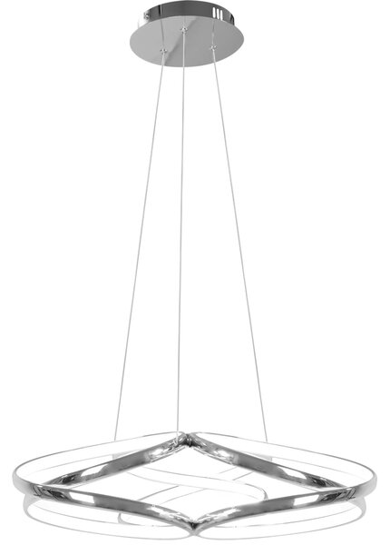 Moderna stropna svetilka LED + PILOT APP795-CP Flat Chrome
