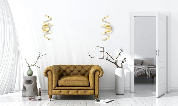 Stenska svetilka led stenska svetilka spring app827-w krom