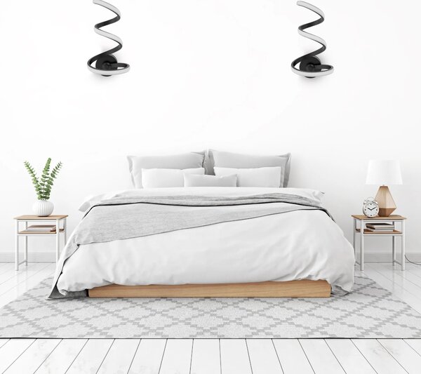Stenska svetilka led stenska svetilka SPRING UP APP829-W črna mat