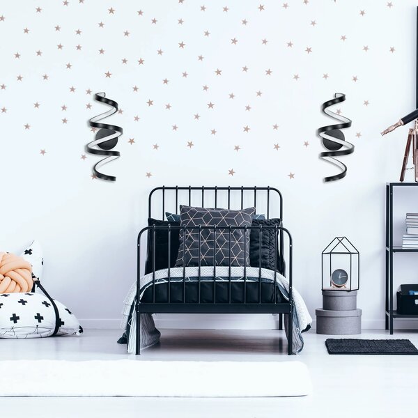 Stenska svetilka led stenska svetilka spring ap826-w črna mat