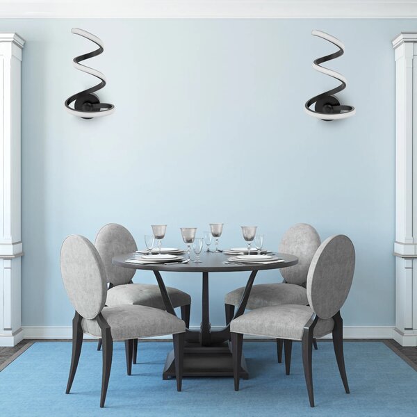 Stenska svetilka led stenska svetilka SPRING UP APP829-W črna mat