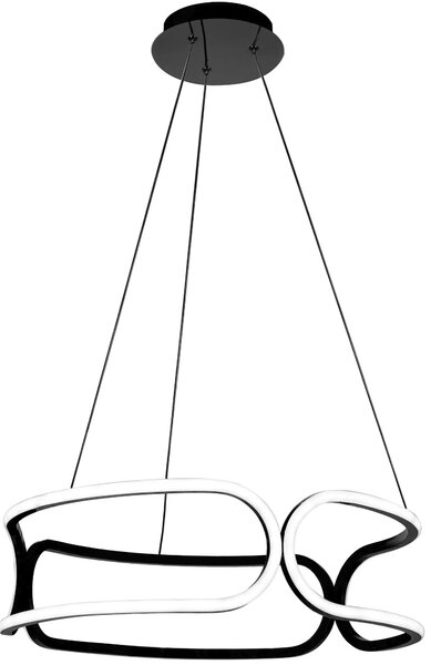 Svetilka SUFFIT LIGHT s pilotom LED PLAFON APP790-CP TRIO črna