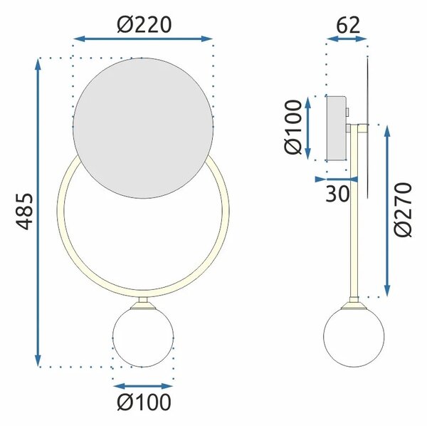 STENSKA SVETILKA SCONCE APP923-1W