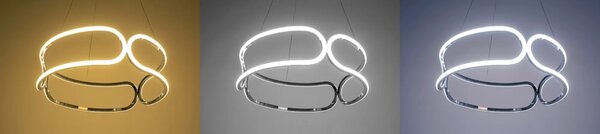 Svetilka SUFFIT LIGHT s pilotom LED PLAFON APP790-CP TRIO črna