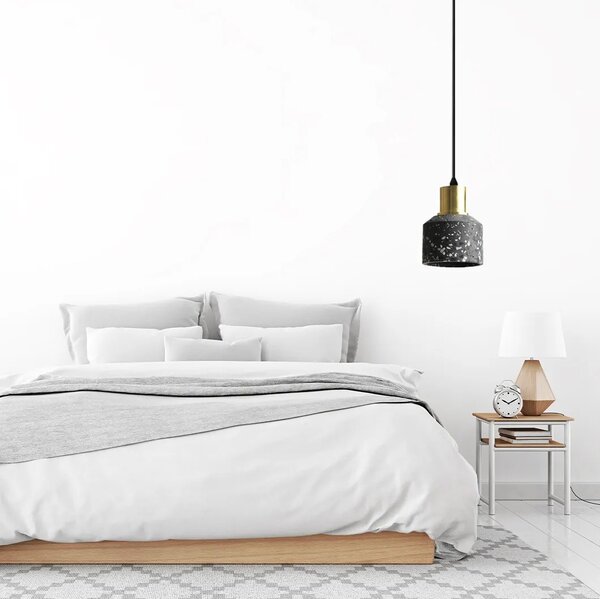 Betonska viseča stropna svetilka Lastri APP930-1CP Black