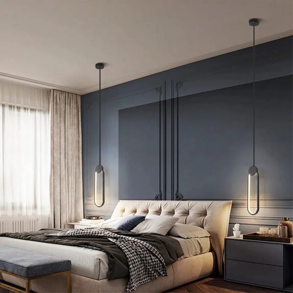 LED viseča stropna svetilka APP851-CP Black