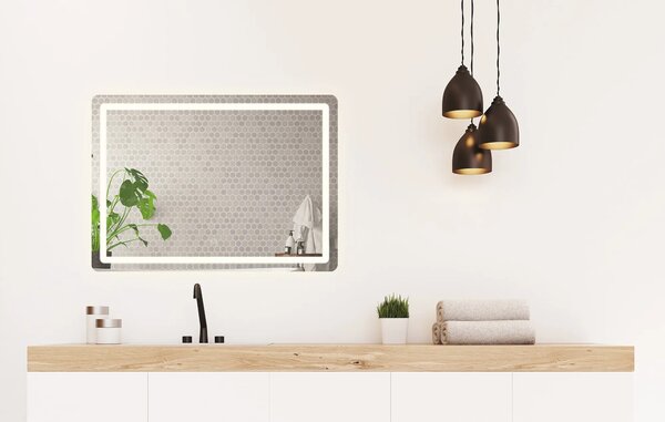 Ogledalo LED 80x60cm P10407