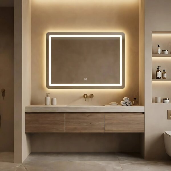 Ogledalo LED 80x60cm P10407