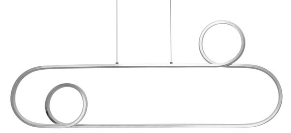 LED viseča stropna svetilka APP810-CP Chrome + daljinski upravljalnik