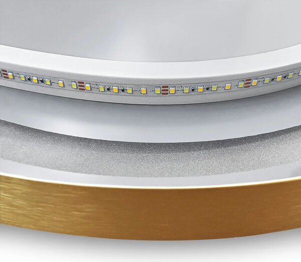 Ogledalo LED OLL 60x90 cm Brush Gold