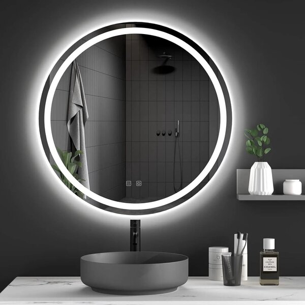 Stensko ogledalo LED 70cm BAS