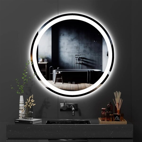 Stensko ogledalo LED 70cm BAS