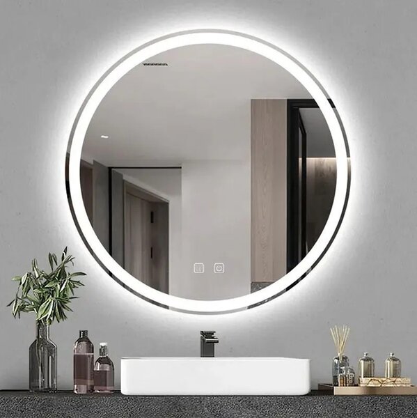 Stensko ogledalo LED 70cm BAS