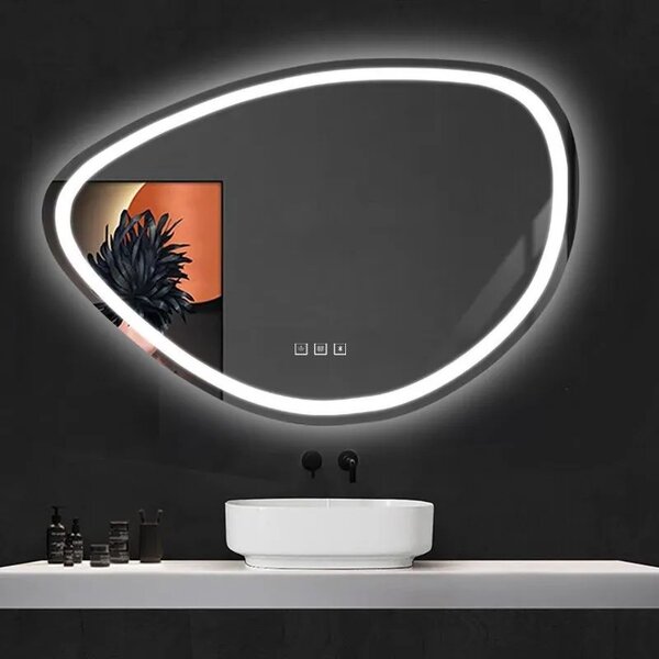 Stensko ogledalo LED 70x100cm FOG