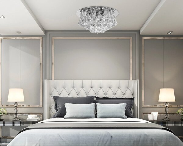 KRISTALNA SVETILKA PLAFOND APP1039-3C KROM