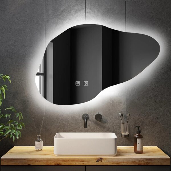 Stensko ogledalo P11229 LED CLOUD B 100x70cm