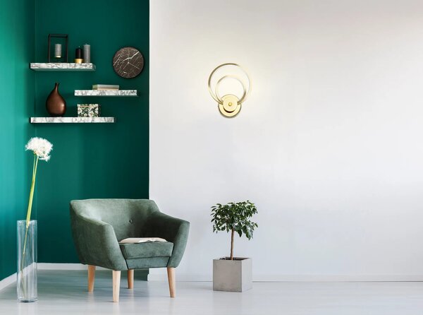 LED stenska svetilka APP1043-W zlata