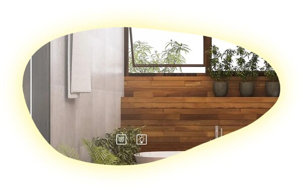 Stensko ogledalo P11386 LED CLOUD A 100x60cm