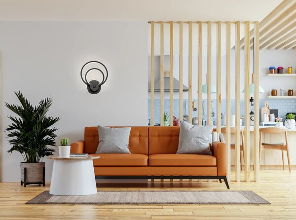 LED stenska svetilka APP1042-W Black MATT
