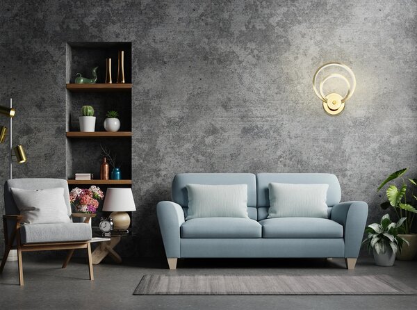 LED stenska svetilka APP1043-W zlata