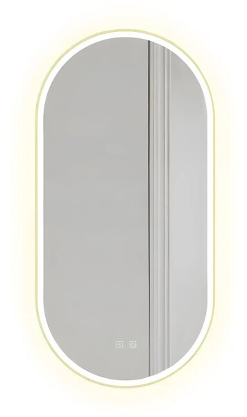 Ogledalo LED OVL 50x100cm Gold