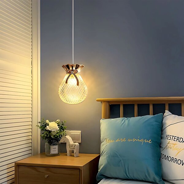 Viseča stropna svetilka LHJ107-1CP light rose gold