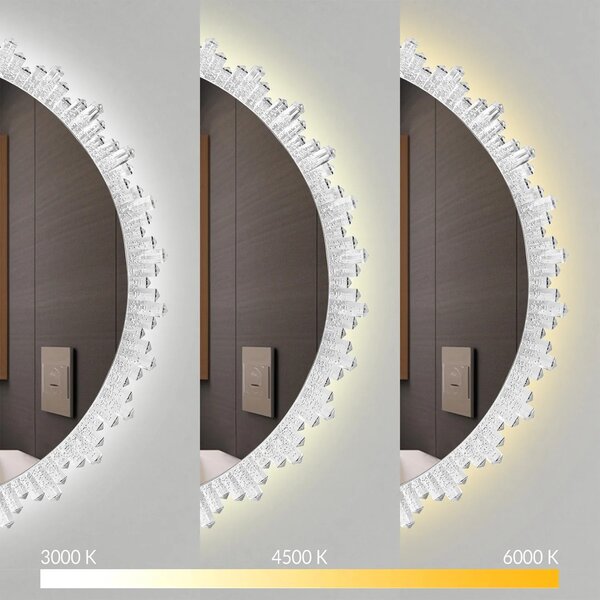 Stensko ogledalo LED 80cm X013