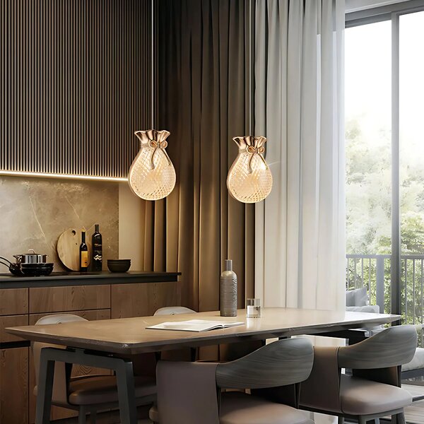 Viseča stropna svetilka LHJ107-1CP light rose gold