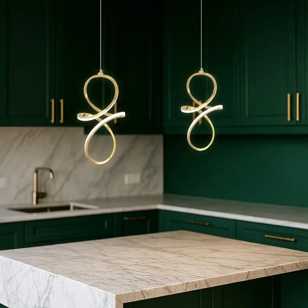 Viseča LED svetilka LHJ091-1CP GOLD