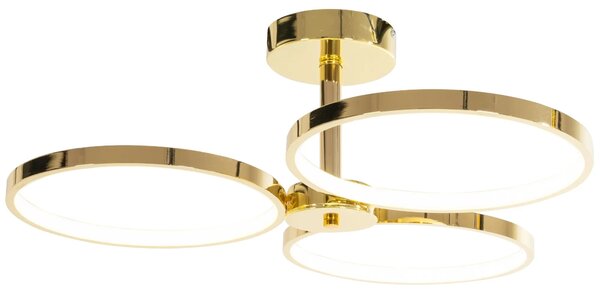 LED viseča stropna svetilka APP993-c Gold + daljinski upravljalnik
