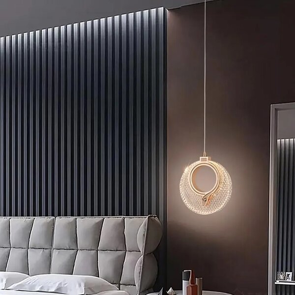 Viseča Kristalna Svetilka LHJ110-1CP LIGHT ROSE GOLD