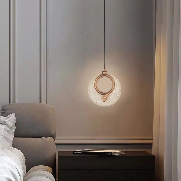 Viseča Kristalna Svetilka LHJ110-1CP LIGHT ROSE GOLD
