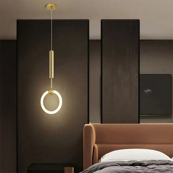 Viseča LED svetilka LHJ059-1CP Brush Gold